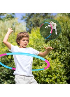 MAGIC VAULT Kids Exercise Hula Hoops, Detachable Adjustable Size Weight Kids Colorful Hoops Ring - Snap Together Detachable Adjustable Weight Size Plastic Hoops - Kids Hula Rings for Sports Playing- 79cm  - Image 3