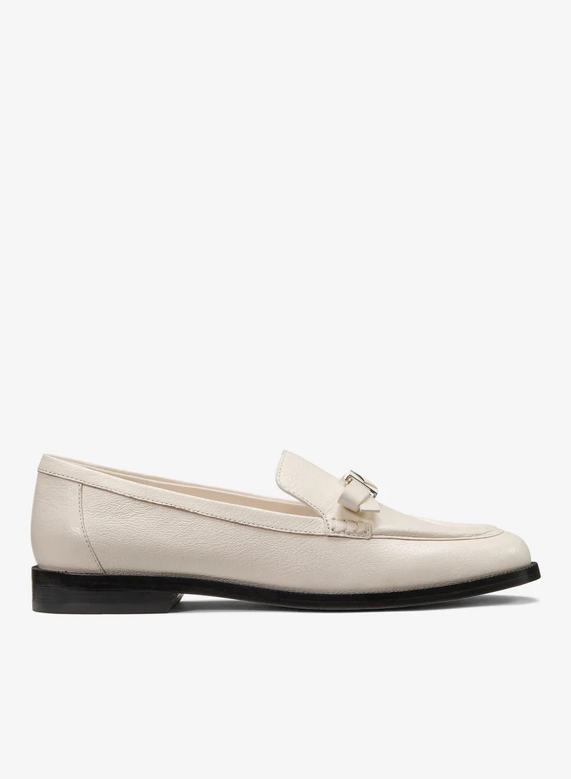 Kate Spade Deco Bow Pebbled Leather Loafer