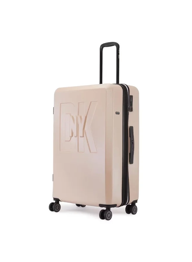 DKNY SOFT PINK DKNY SOHO Hardside Luggage on Wheels for Unisex | Ultra Lightweight ABS on with Spinner Wheels 4 Color Pink  | Best Price UAE