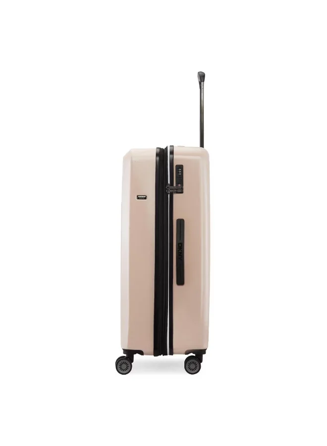 DKNY SOFT PINK DKNY SOHO Hardside Luggage on Wheels for Unisex | Ultra Lightweight ABS on with Spinner Wheels 4 Color Pink  | Best Price UAE