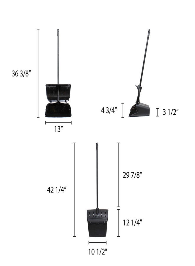 Thunder Group PLDP345 Lobby Dust Pan 13" Easy-Grip Handle - Image 2