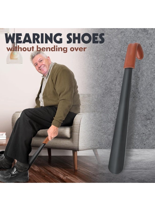 Long Handle Shoe Horn，Suitable For The Elderly，Metal Boot Shoe Horn，Extra Long Shoe Horn，Suitable For Boys And Girls（42CM） - Image 4