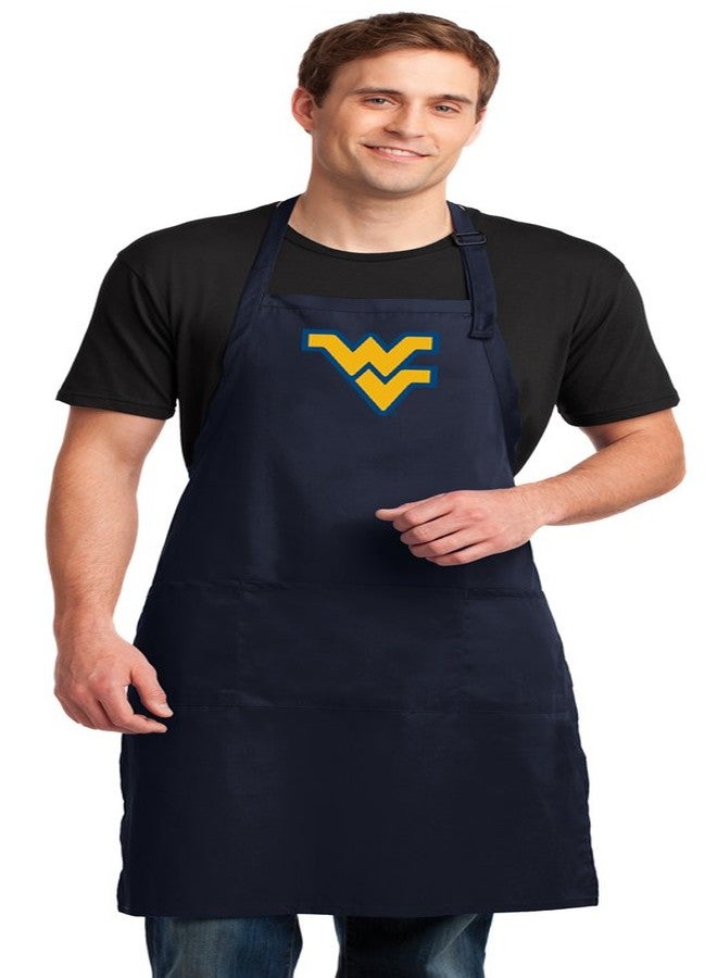 Broad Bay West Virginia University Apron LARGE SIZE - Adjustable with Pockets Official WVU Aprons - Image 2
