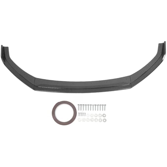 Brilluxa Front Bumper Lip, Chin Diffuser Splitter, Carbon Fiber Style Front Protector, Compatible with Subaru BRZ 20212023, 3PCS Front Bumper Body Kit - Image 1