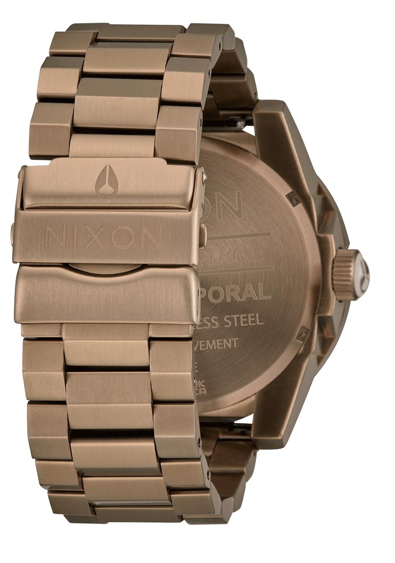 NIXON Corporal SS A346-100m Water Resistant Men's Analog Field Watch (48mm Watch Face, 24mm Stainless Steel Band) - Image 4