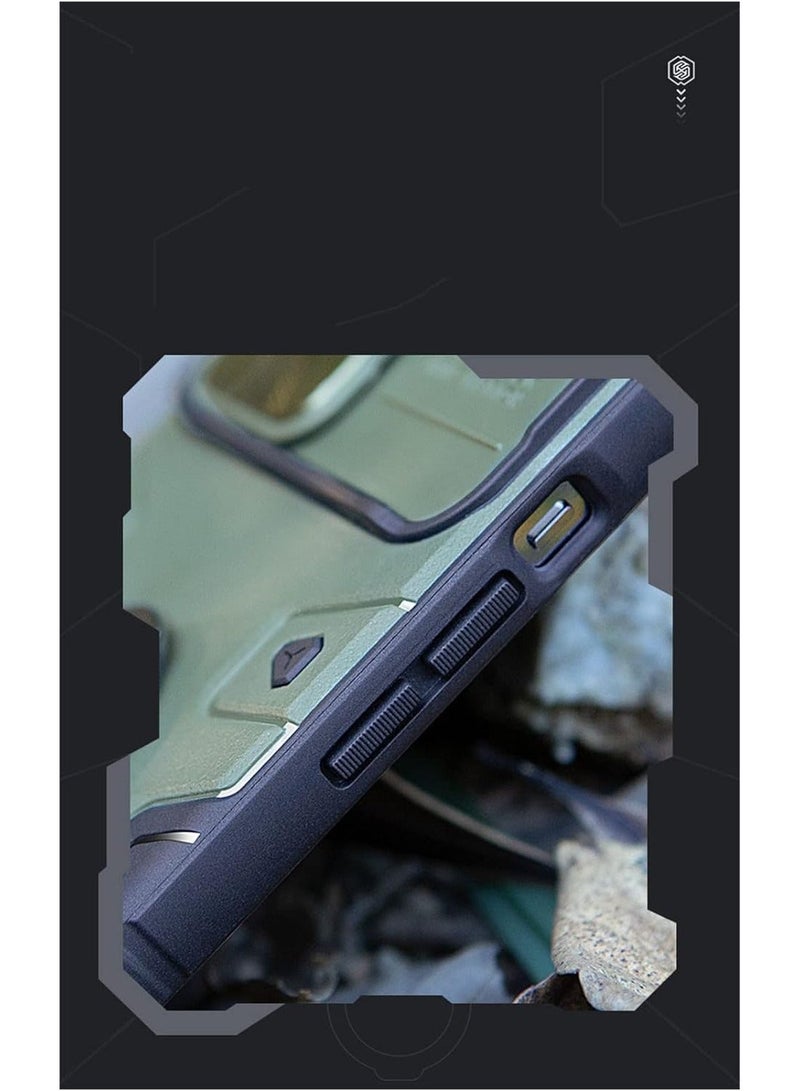MUNTAQI Nillkin CamShield Armor Case Hard Back Cover for Apple iPhone13 6.1 inch Dark Green - Image 4