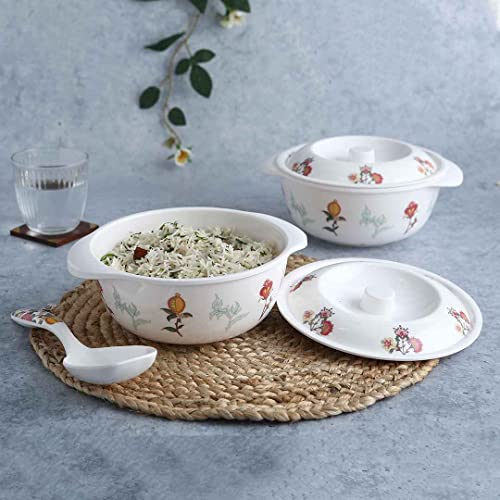 Wonderchef Venice Serving Casserole with Lid - Red, Set of 2 - Image 3