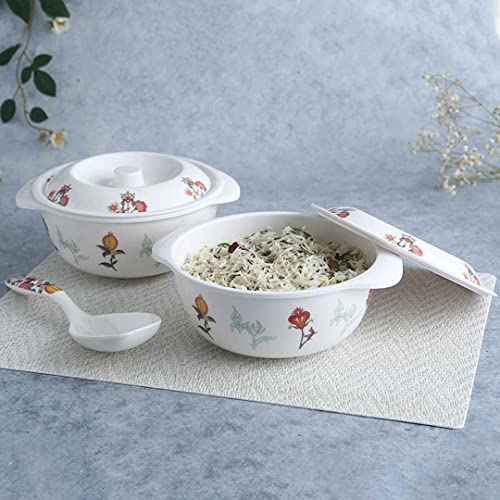 Wonderchef Venice Serving Casserole with Lid - Red, Set of 2 - Image 2