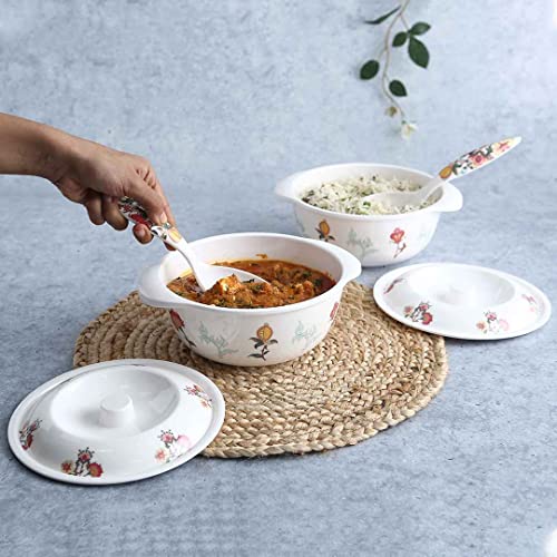 Wonderchef Venice Serving Casserole with Lid - Red, Set of 2 - Image 5