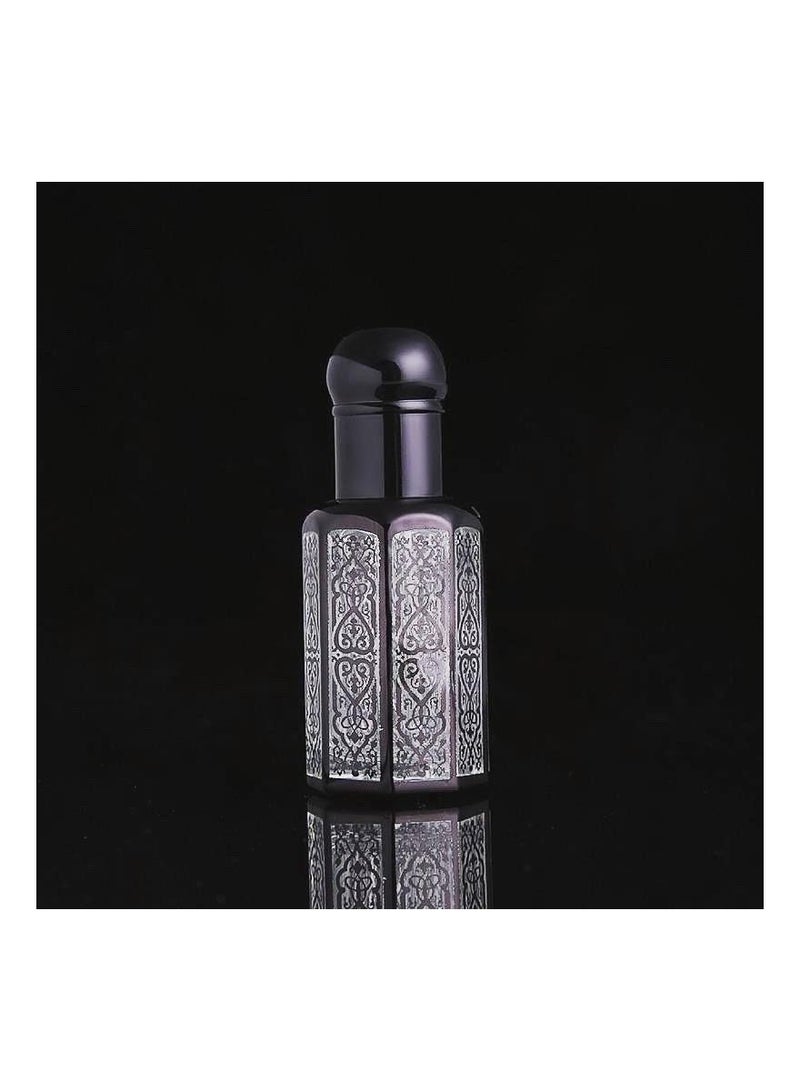 PARO OUD زجاجة عطر فارغة 3 مل سوداء 12 قطعة فاخرة شفافة - Image 1