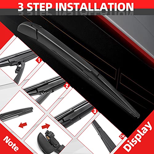 OTUAYAUTO Replacement for 2008-2013 Toyota Highlander / RAV4 / Matrix - OTUAYAUTO Rear Windshield Back Wiper Arm Blade Set, 8524142070 - Image 5