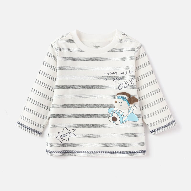Baby Boys Round neck long-sleeved T-shirt