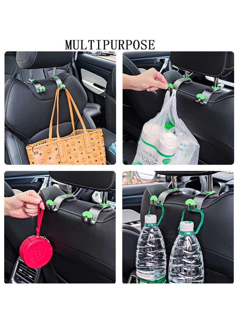 Car Seat Headrest Hook 2 Pack Universal Vehicle Hooks for Purses and Bags Handbag Holder Strong and Durable Backseat Hanger Storage Organizer for SUV Truck (Black2) - Image 5