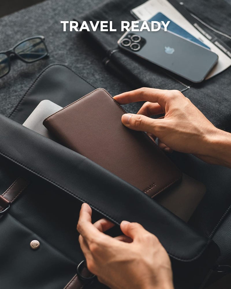 VULKIT VULKIT Passport Wallet Premium Nappa Leather RFID Blocking Travel Wallet for Men & Women  - Image 5