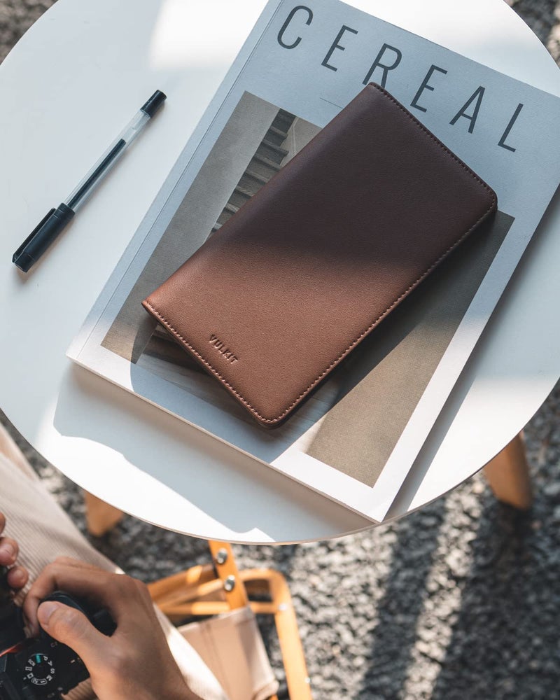 VULKIT VULKIT Passport Wallet Premium Nappa Leather RFID Blocking Travel Wallet for Men & Women  - Image 4