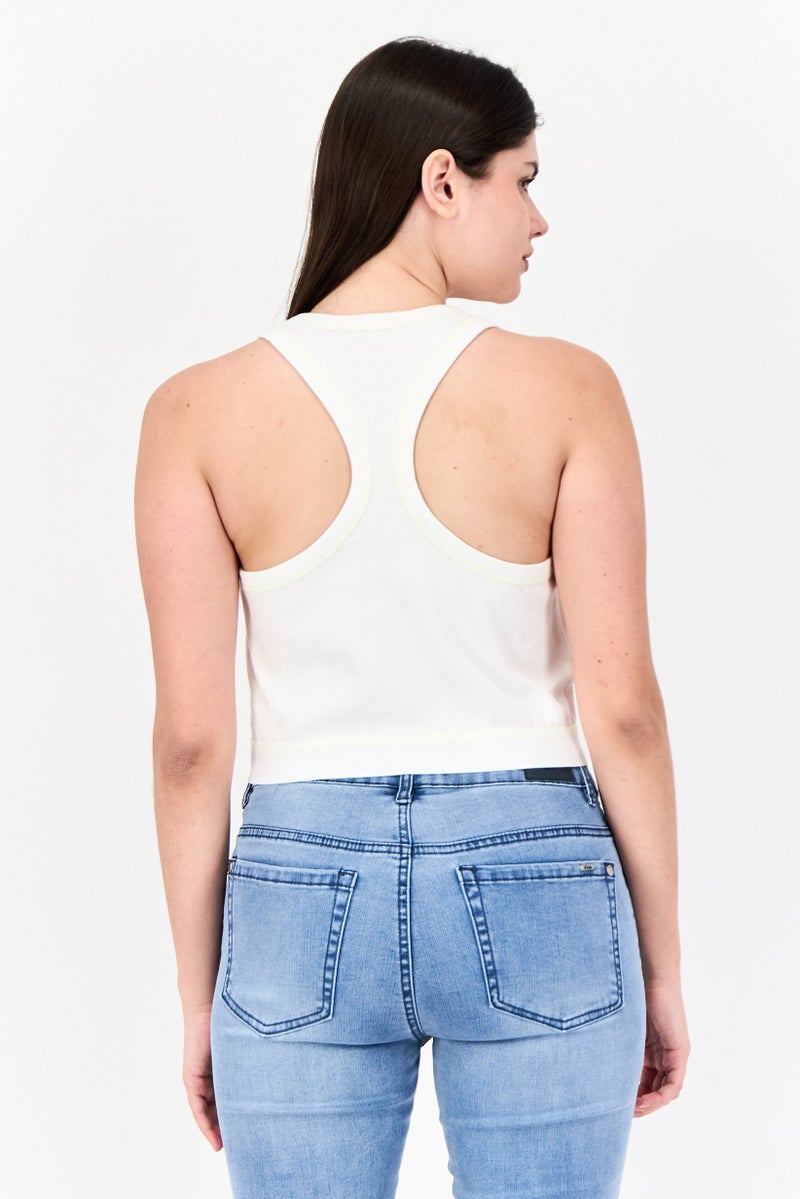 ESPRIT تي شيرت وبلوزة بدون أكمام للنساء 2 قطعة، لون ليموني - Image 4