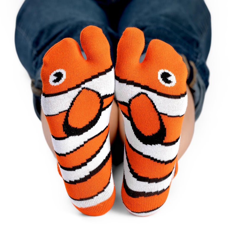 FISHY FEET Funny Novelty Socks - Unisex, White Elephant Gift, Christmas Stocking Stuffer - Image 4
