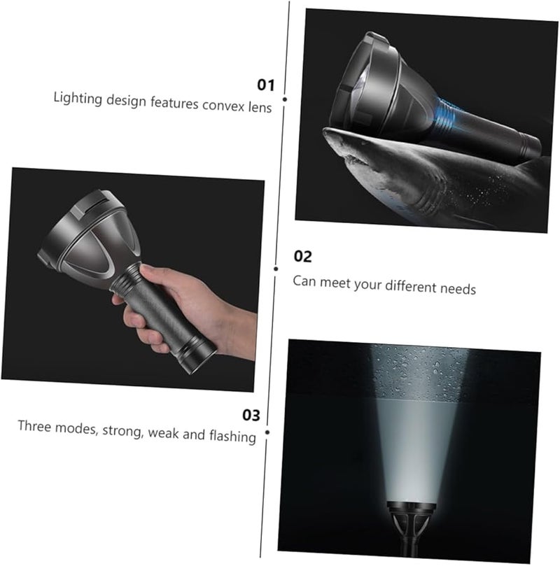 Jogfuny High Brightness Rechargeable LED Flashlight Outdoor Camping Torch Long Range - Image 3