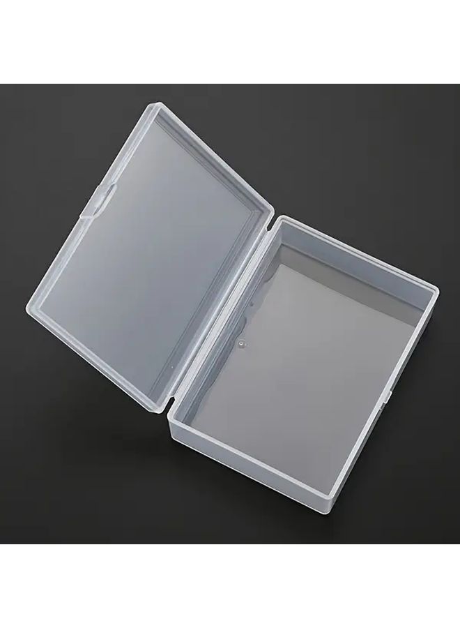 Transparent Flip Top Plastic Storage Box For Cards Jewelry Small Items - Image 2