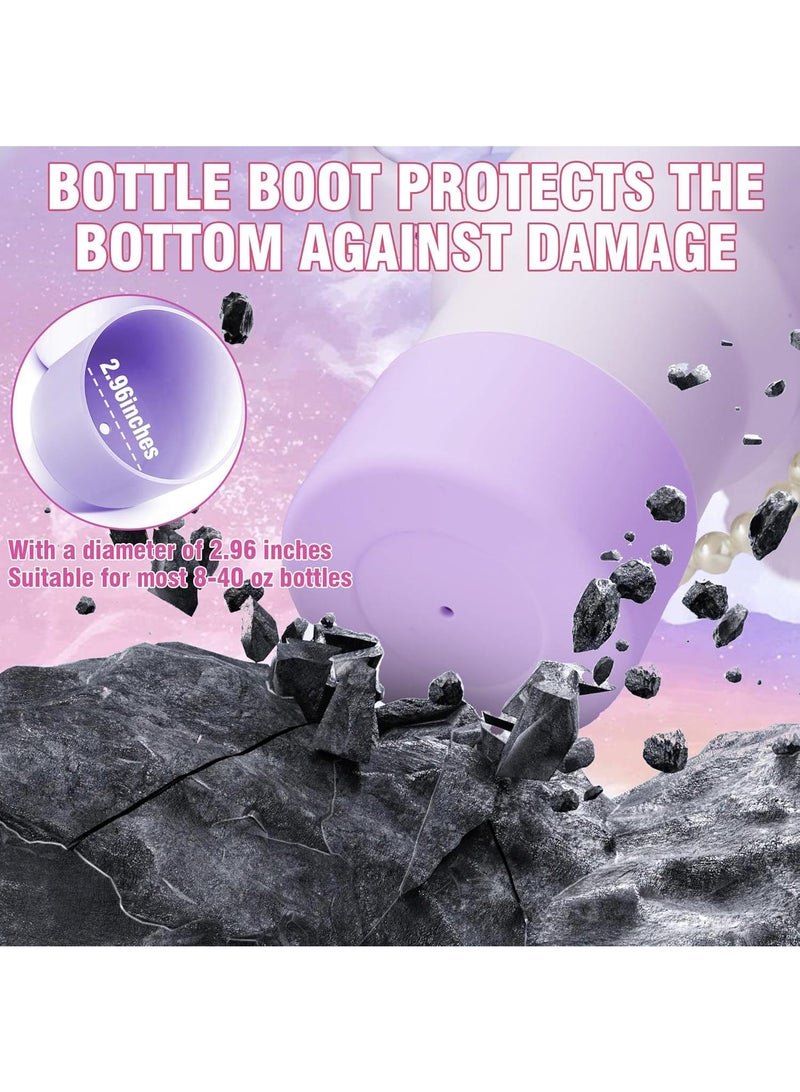 Y&D Compatible with Stanley Cup Accessories Set, Stanley Accessories 40 oz, Accesorios Stanley with Food-Grade Stanley Straw Cover, Stanley Tumbler Accessories Beautify Your Cup, Unique Gifts for WomenPurple/Gold - Image 4