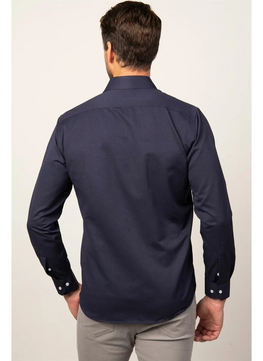 Tudors Classic Fit Relaxed Cut Dobby Men's Shirt
