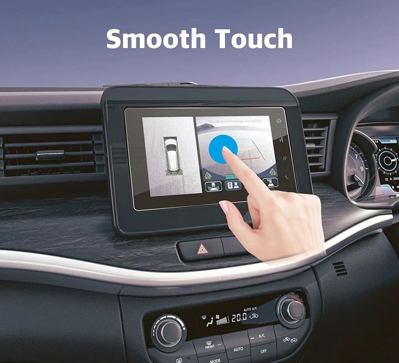 PROTECTERR حماية شاشة ستيريو السيارة 9 إنش لأنظمة أندرويد | واقي زجاج مقسى 9H لعرض اللمس بعد البيع، شفاف، مقاوم لبصمات الأصابع، سهل التركيب - Image 4