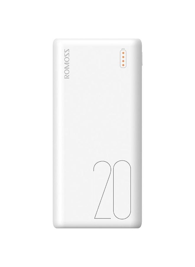 باور بنك سيمبل 20 20000.0 mAh أبيض