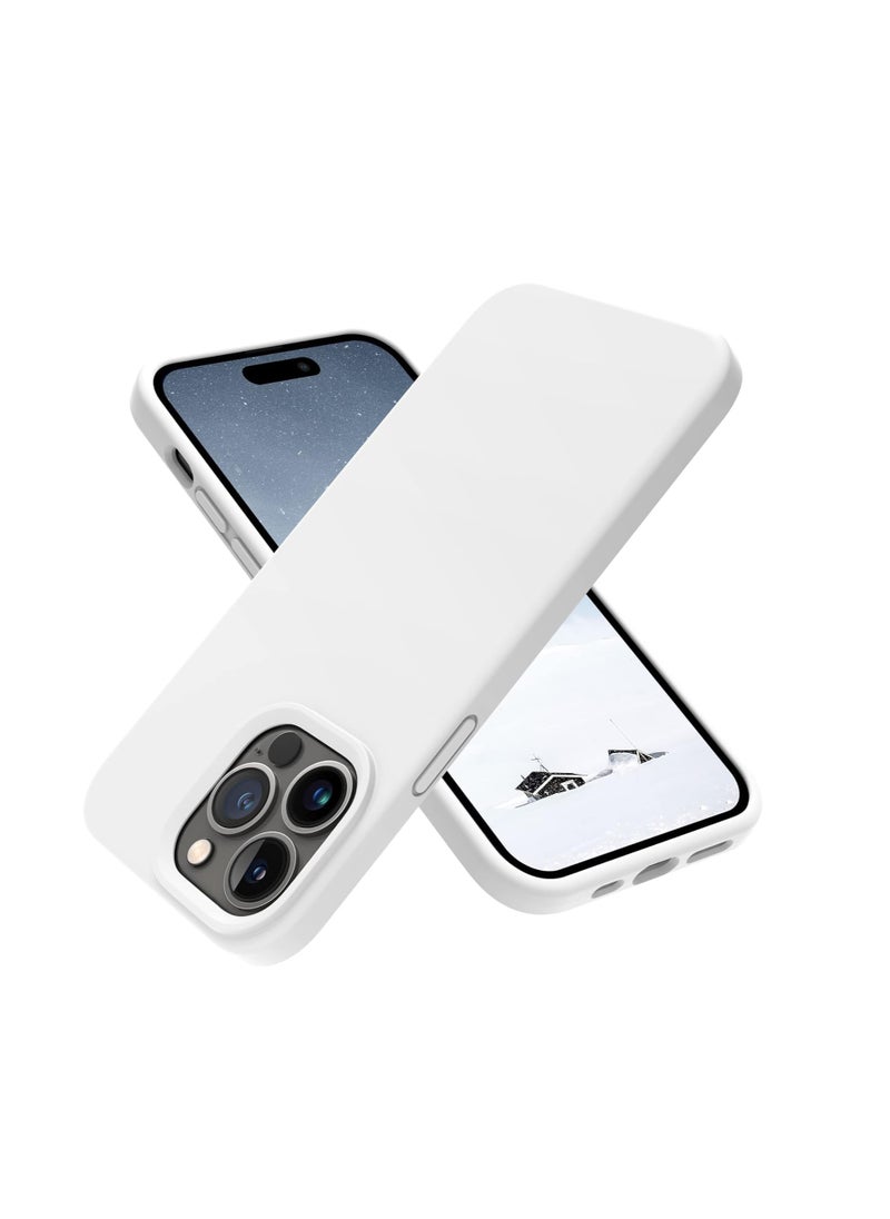 Generic - iPhone 12 Pro Max Case, Silicone Upgraded [Camera Protecion] Phone Case with Soft Anti-Scratch Microfiber Lining, 6.7 inch, White - Image 1