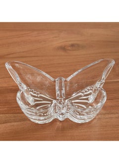 Vega Deco Glass Butterfly Mini Platter 17 x 3.6 x 12 cm