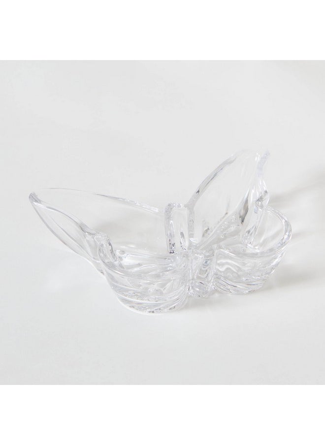 Home Box Vega Deco Glass Butterfly Mini Platter 17 x 3.6 x 12 cm  - Image 5