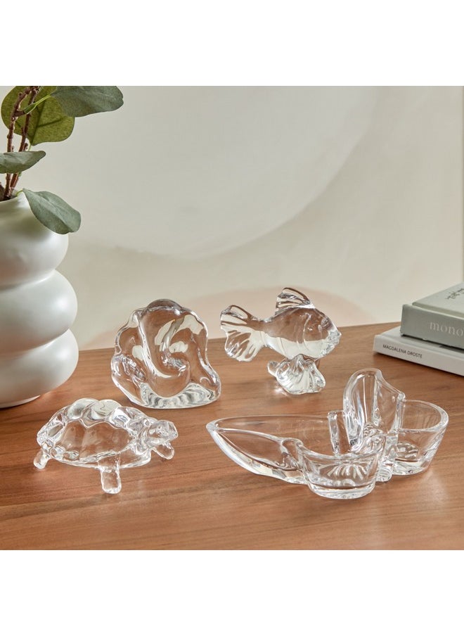 Home Box Vega Deco Glass Butterfly Mini Platter 17 x 3.6 x 12 cm  - Image 4