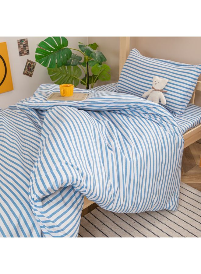Generic Top And Bottom Bunk Of Dormitory Shelf Bed For College Students-Color:Simple - Light Blue Stripes-Specifications: - Image 1
