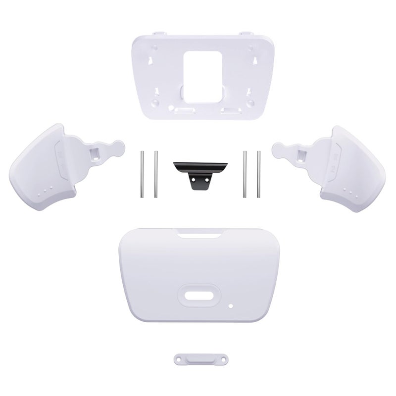 eXtremeRate Solid White Replacement Redesigned K1 K2 Back Button Housing Shell for PS5 Controller eXtremerate Rise Remap Kit - Controller & Rise Remap Board NOT Included - Image 3