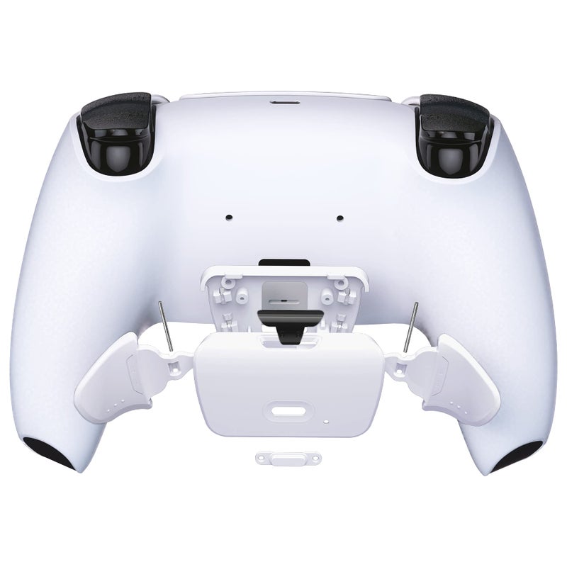 eXtremeRate Solid White Replacement Redesigned K1 K2 Back Button Housing Shell for PS5 Controller eXtremerate Rise Remap Kit - Controller & Rise Remap Board NOT Included - Image 4