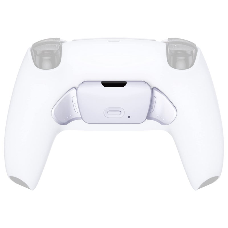 eXtremeRate Solid White Replacement Redesigned K1 K2 Back Button Housing Shell for PS5 Controller eXtremerate Rise Remap Kit - Controller & Rise Remap Board NOT Included - Image 1