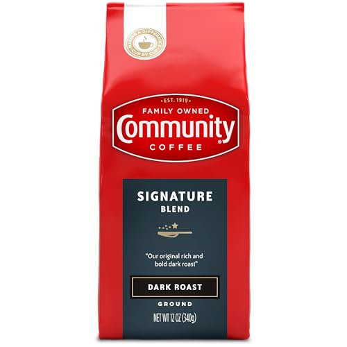 Community Coffee Premium Ground Coffee Signature Blend Dark Roast 12 Ounce Pack of 1 - Image 1