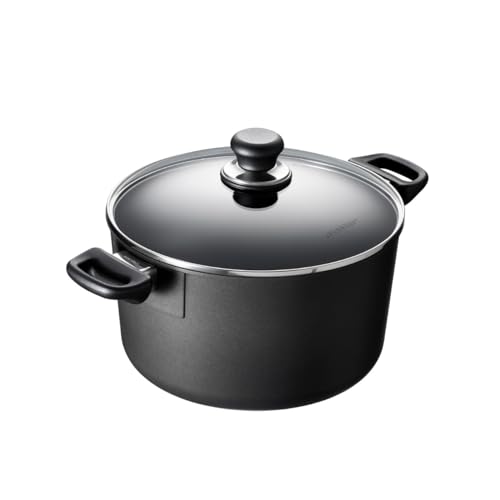 Scanpan Classic 7 Qt Nonstick Dutch Oven with Lid – Metal Utensil Safe, Dishwasher & Oven Safe to 500°F, Works on Gas & Electric Stovetops, Black - Image 1