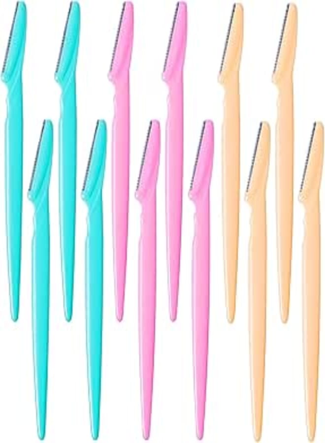 Tinkle Eyebrow Facial Razor for Women - 12 Pack