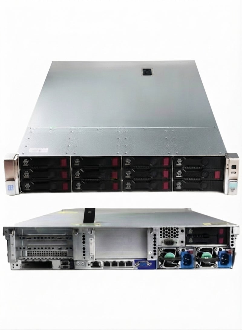خادم Rack Server ‏14 Bay مقاس 3.5 بوصة، بمعالجين Intel Xeon E5-2620 V4، وذاكرة 16GB ECC DDR4، وتخزين 3x1TB SAS Enterprise، ووحدة Smart Array P840، ومصدرَي طاقة 1400W، وضمان 3 سنوات