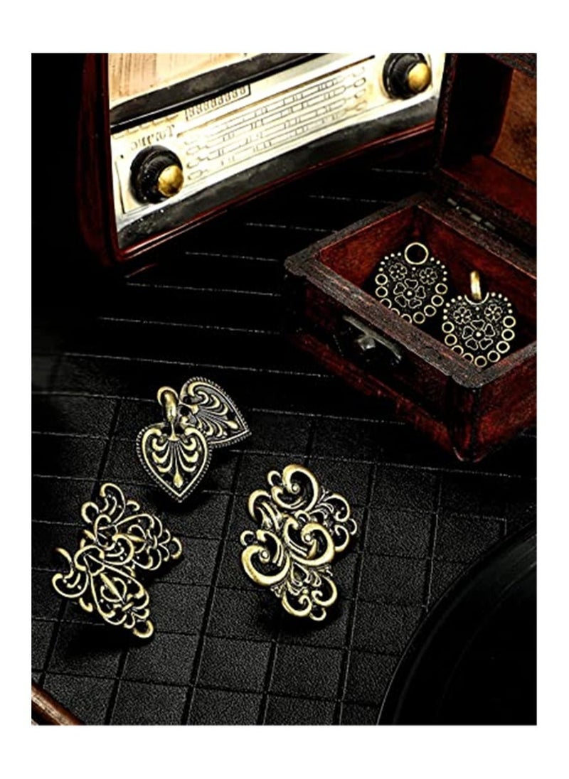 SYOSI Brooch Clip 4 Pieces Vintage Sweater Swirl Clip Cape Cloak Clips Retro Cardigan Clip Shawl Collar Clasp Dress Shirt Brooch Clip for Girl Women  - Image 3