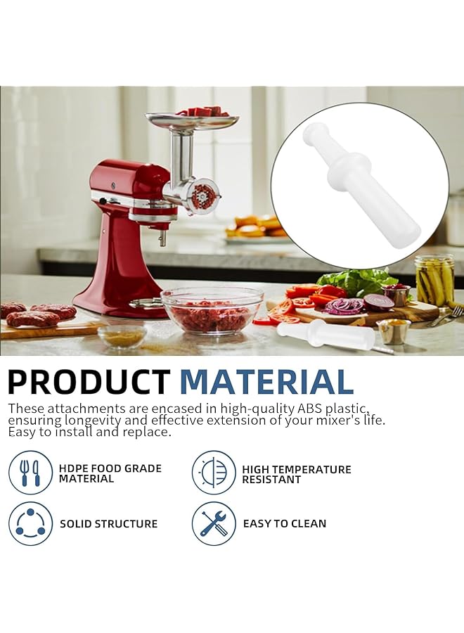 erorex Universal Meat Grinder Pusher Stomper For Kitchenaid Meat Food Grinder Parts Meat Grinder Attachments Replacement For Lem Meat Grinder Pusher Tool 9.6 Inch Hdpe Food Grade Material 2 Pcs - Image 2