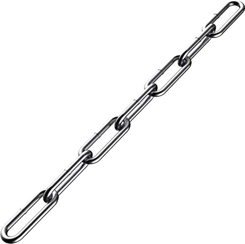 Lsqurel Stainless Steel Chain,Lsquirrel 13 ft Stainless Steel Rolo Cable Heavy Duty Chain for, Home, Swing, Pet, Camping (3/16 inch - 13 feet) - Image 1