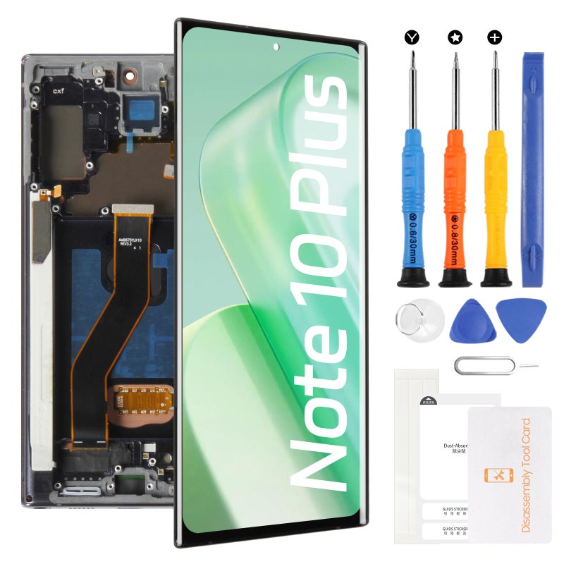 Yondista OLED for Samsung Galaxy Note 10 Plus Screen Replacement 68 SMN975 SMN976 LCD Display Touch Digitizer Glass Assembly Tools Black with Frame - Image 2