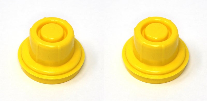 JSP Manufacturing 2Pack Blitz Yellow Gas Can Spout Cap fits self-Venting Gas can spouts 900302 900092 900094 Aftermarket (SPOUTS NOT Included)