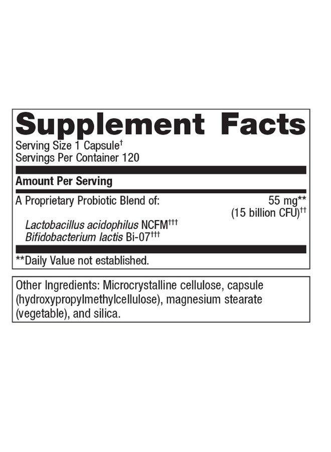 Metagenics UltraFlora Balance Probiotic - Daily Gut Health Supplement* - Offers Digestive & Immune System Support* - Vegetarian, Non-GMO & Gluten-Free - 120 Capsules - Image 1