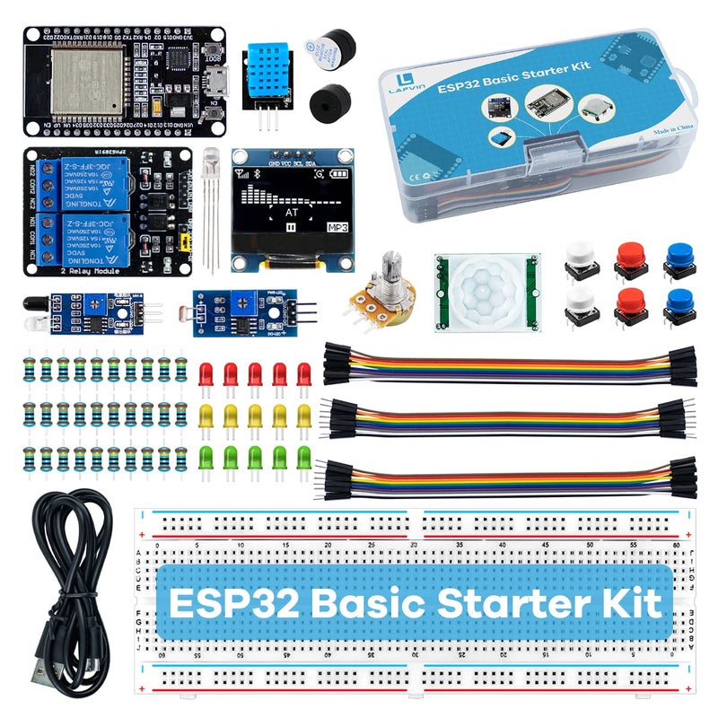LAFVIN Basic Starter Kit for ESP32 ESP-32S WiFi I OT Development Board with Tutorial Compatible with Arduino IDE - Image 1