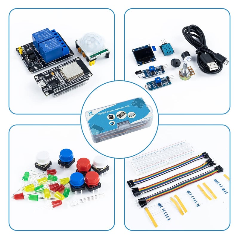 LAFVIN Basic Starter Kit for ESP32 ESP-32S WiFi I OT Development Board with Tutorial Compatible with Arduino IDE - Image 5