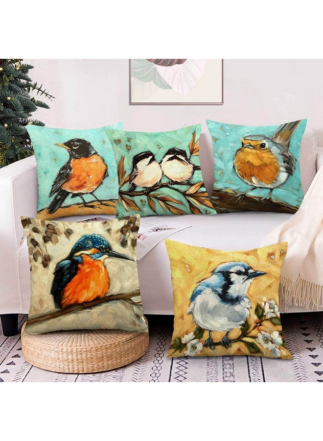 AEROHAVEN AEROHAVEN Set Of 5 Decorative Hand Made Velvet Throw/Pillow 150 TC Cushion Covers - Cc-38 (Multicolor, 20 Inch X 20 Inch)  - Image 1