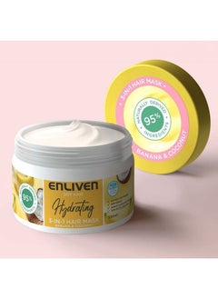 ENLIVEN Dry Hair Hydrating 3In1 Hair Mask Banana & Coconut ; 350Ml  - Image 3