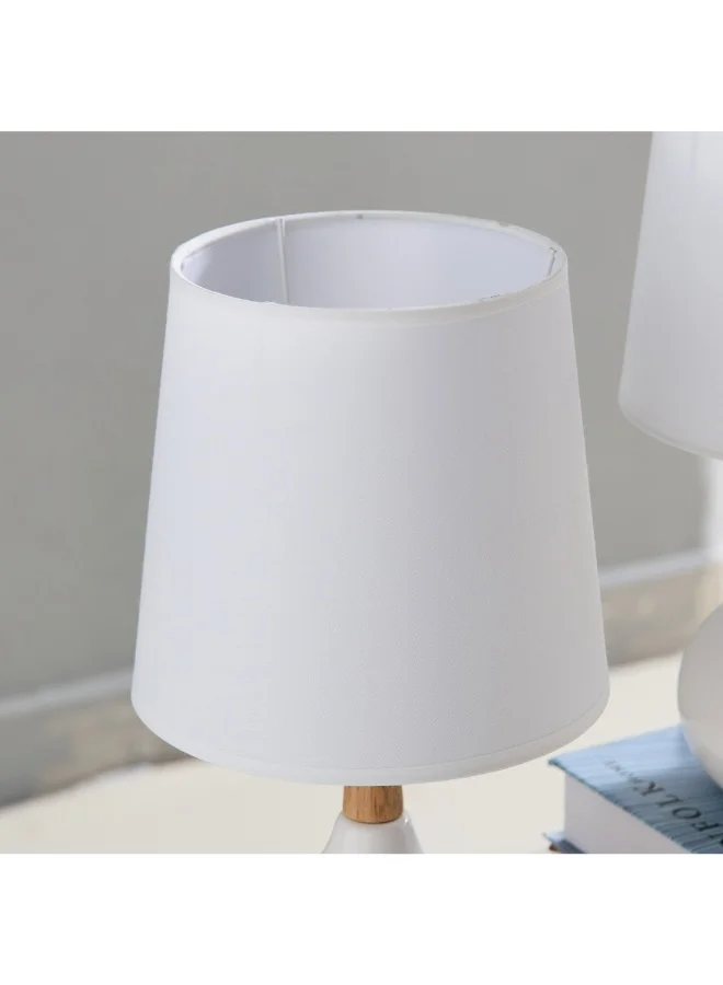 Home Box Ashra 2-Piece Ceramic Table Lamp Set 40 X 19 Cm